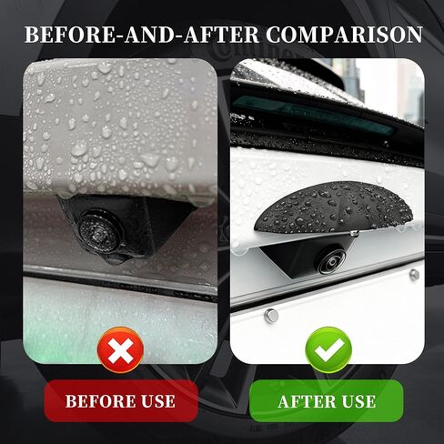 Silicone Car Backup Camera Rain Shield,Soft Wider Backup Camera Rain Cover for Providing Clear Reversing Image,Universal Self-Adhesive Reverse Cameras Rains Cover Car Accessories (Standard) in Kuwait