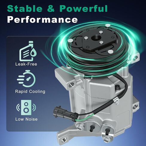 CO 29002C AC Compressor with Clutch Compatible with Chevy, GMC Silverado, Suburban, Sierra, Avalanche, Express, Tahoe, Yukon, Escalade, Replace 15036042,15068853, Air conditioner Compressor in Kuwait