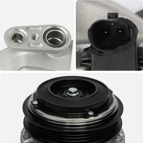 AISIN ACCGM-00904 Air Conditioner AC Compressor - Compatible with Chevrolet Silverado GMC Sierra 1500 2019-2023, Silverado Sierra 2500 3500 HD 2020-2023 - with 4-Pulley Groove, with Clutch in Saudi Arabia