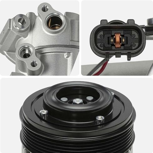 AISIN ACCKA-00037 Air Conditioner AC Compressor - Compatible with Kia Stinger 2018-2021 2.0L - with 6-Pulley Groove, with Clutch in Saudi Arabia