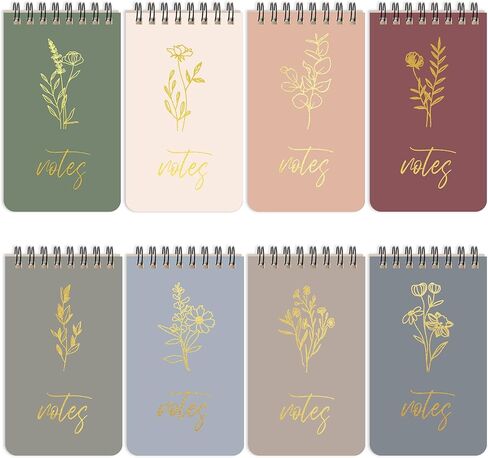 Small Notebooks 3x5, 8 Pcs Cute Pocket Notepads, Mini Spiral Notebook Nursing School Essentials, School Office Supplies in Saudi Arabia