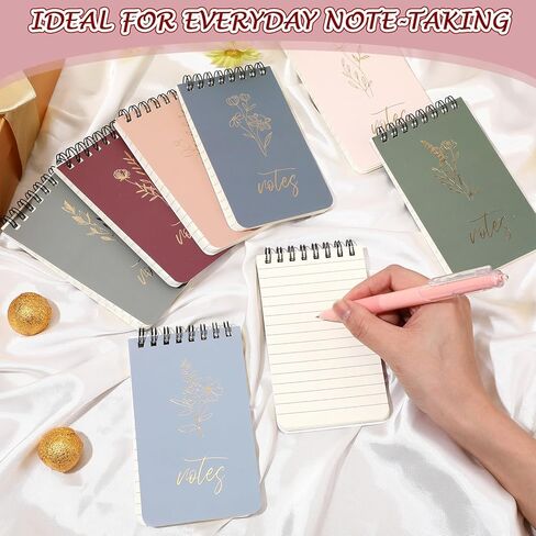 Small Notebooks 3x5, 8 Pcs Cute Pocket Notepads, Mini Spiral Notebook Nursing School Essentials, School Office Supplies in Saudi Arabia