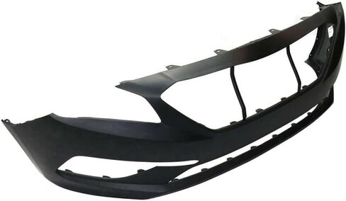 Primered Front Bumper Cover Fascia FOR Hyundai Sonata SE 2015 2016 2017 Standard Model Ready for Paint Direct Fit Replacement HY1000205 86511C2000 in Kuwait