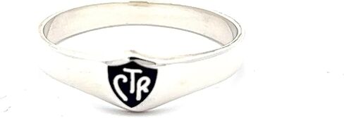 One Moment In Time J56B Blue Sterling Silver RingSize 1-12 Mormon LDS CTR in Kuwait