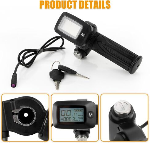 PSLER Electric Bike Throttle Handle with M Button 48V for Tuttio Soleil 01 Electric Dirt Bike Motorcycle, Equipped with Display in Saudi Arabia