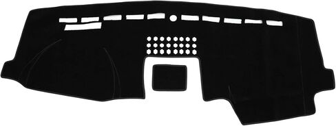 Dash Cover Non-Slip Dashboard Carpet Mat for Ford F250 2017-2022 Polyester Black in Saudi Arabia