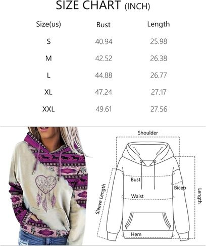 Women's Sweatshirt Printed Hooded Cowgirl Western Ethnic Style Print Hoodie Pullover in Saudi Arabia