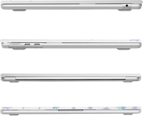 MOSISO Compatible with MacBook Air 13 inch Case 2025 2024 2023 2022 M4 A3240 M3 A3113 M2 A2681, Protective Plastic Hard Shell & Keyboard Cover for MacBook Air 13.6 inch Case, Blue Snowflakes in Saudi Arabia