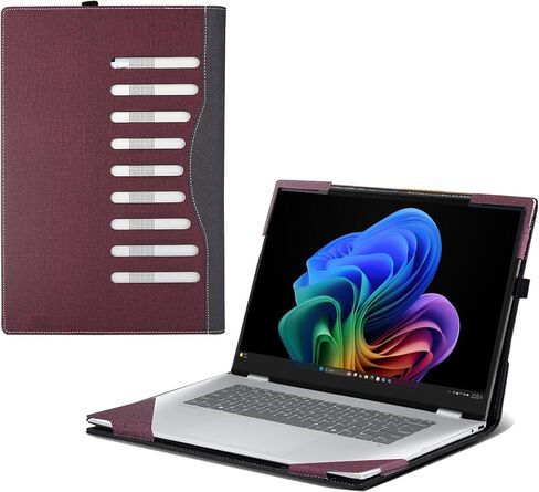Laptop Case for HP OmniBook 7 Flip 2-in-1 Next Gen AI 16t-au000(16-au0047nr 16-au0017nr) 16inches[Not Other Models] PU Leather Protective Bag Detachable Shell (Dark Gray) in Saudi Arabia