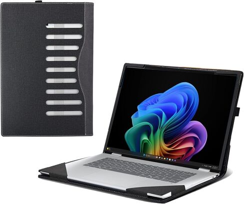 Laptop Case for HP OmniBook 7 Flip 2-in-1 Next Gen AI 16t-au000(16-au0047nr 16-au0017nr) 16inches[Not Other Models] PU Leather Protective Bag Detachable Shell (Dark Gray) in Saudi Arabia