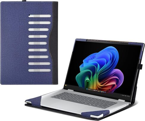 Laptop Case for HP OmniBook 7 Flip 2-in-1 Next Gen AI 16t-au000(16-au0047nr 16-au0017nr) 16inches[Not Other Models] PU Leather Protective Bag Detachable Shell (Dark Gray) in Saudi Arabia