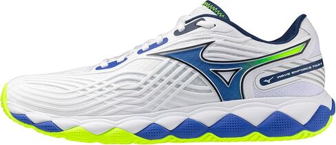 Mizuno Wave Enforce Tour 2 All Court Men's Racquet Sports Shoe, White-Dazzling Blue, US Mens 8.5 in Kuwait