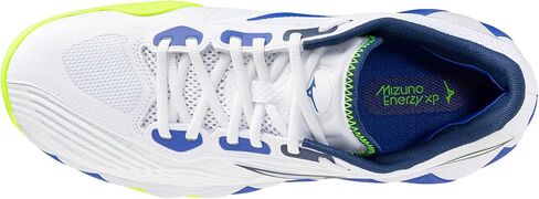 Mizuno Wave Enforce Tour 2 All Court Men's Racquet Sports Shoe, White-Dazzling Blue, US Mens 8.5 in Kuwait