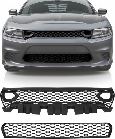 طقم الشبكة الأمامية السفلية المتوافقة مع 2015-2023 دودج تشارجر SRT Scat Pack Daytona، بديل لـ 68417502AA، 68394592AA، 68417505AB in Saudi Arabia