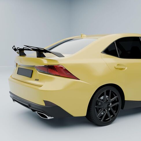 Carbon Fiber Look Spoiler Compatible with Lexus Sedan Saloon Accessories GT Duckbill Aleron Spoiler Trunk Mounted for Lexus is GS LS ES Wing Easy Installation in Kuwait