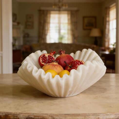 Decorative Bowl Entryway Table Decor - Resin Clam Shells Bowls Seashell Beach Console Table Home Decor Accents for Ocean Themed Living Room Coffee Table Decor 9 * 6 * 3.5 Inch in Kuwait