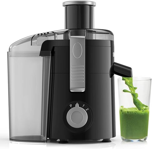 Juicer Machines, SiFENE Compact Centrifugal Juicer Extractor, Juice Maker for Vegetable and Fruit with 3-Speed Setting, Non-BPA, Easy to Clean, Black in Kuwait