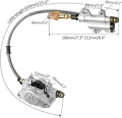 ZARKO 32 inch (810 mm) Go Kart Rear Live Axle Kit with 13x4.10-6 Tubeless Tires, 420 Sprocket, Brake Caliper, Pillow Block Bearings & 3-Stud Wheel Hubs for ATV Quad Drift Trike Buggy Golf Cart in Kuwait