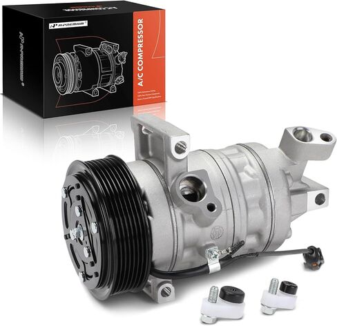 A-Premium Air Conditioner AC Compressor with Clutch Compatible with Nissan Versa 2009-2011 L4 1.6L, with CR10 Compressor (fit w/ 7-Groove Pulley not for 6-Groove Pulley), 5 speed Manual transmission in Saudi Arabia