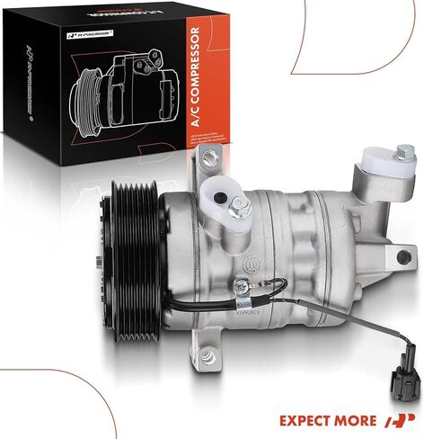 A-Premium Air Conditioner AC Compressor with Clutch Compatible with Nissan Versa 2009-2011 L4 1.6L, with CR10 Compressor (fit w/ 7-Groove Pulley not for 6-Groove Pulley), 5 speed Manual transmission in Saudi Arabia
