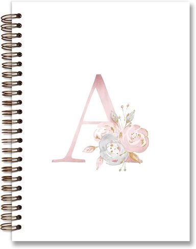 دفتر ملاحظات حلزوني شخصي، دفتر ملاحظات أولي عصري للمراهقات في سن المراهقة للفتيات، دفتر ملاحظات بحروف كبيرة للنساء في سن المراهقة، دفتر ملاحظات حلزوني ذو غلاف محكم للكلية 5.5 × 8.3 in Kuwait