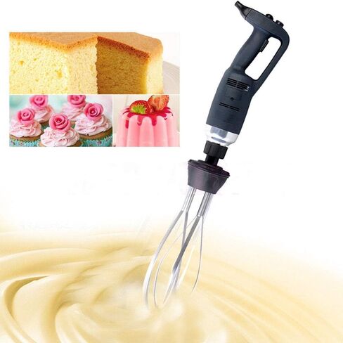 خلاط غمر كهربائي محمول باليد 7 بوصات، رغوة الحليب 270 وات مع سرعة متغيرة قابلة للتعديل، مجداف خفق من الفولاذ المقاوم للصدأ بدرجة الطعام قابل للفصل للمطعم التجاري/المطبخ المنزلي in Kuwait