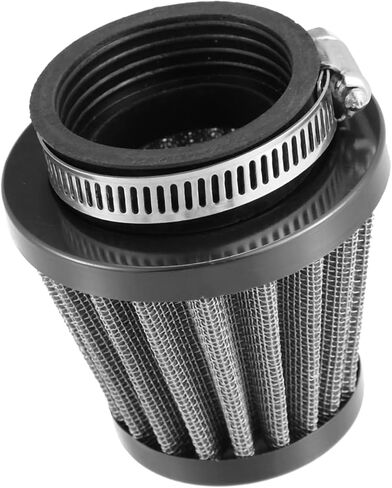 Universal 45mm Air Filter Cleaner Round Tapered Replacement for Motorcycle Black Item Replacement in Saudi Arabia
