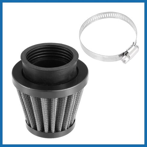 Universal 45mm Air Filter Cleaner Round Tapered Replacement for Motorcycle Black Item Replacement in Saudi Arabia