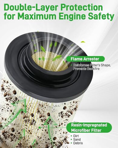 قطعتان من فلتر هواء Dacall لبولاريس RZR 800 (2008-2014)، RZR S 800، RZR 4 800، Ranger 800/900 ديزل، Ranger Crew 800/900 ديزل، استبدال 1240482، 1240434 in Saudi Arabia