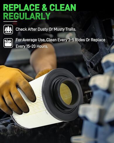 قطعتان من فلتر هواء Dacall لبولاريس RZR 800 (2008-2014)، RZR S 800، RZR 4 800، Ranger 800/900 ديزل، Ranger Crew 800/900 ديزل، استبدال 1240482، 1240434 in Saudi Arabia