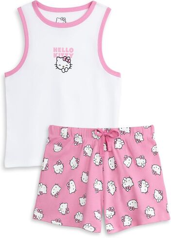 Pink Hello Kitty Women's Vest & Shorts Pyjama Set in Saudi Arabia