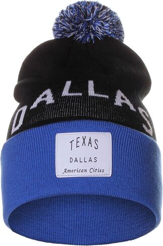 American Cities Unisex USA Fashion Arch Cities Pom Pom Knit Hat Cap Beanie in Saudi Arabia