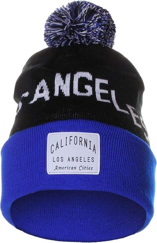 American Cities Unisex USA Fashion Arch Cities Pom Pom Knit Hat Cap Beanie in Saudi Arabia