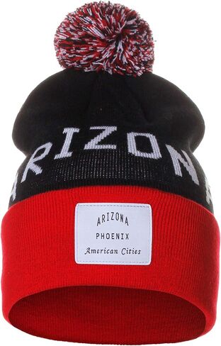 American Cities Unisex USA Fashion Arch Cities Pom Pom Knit Hat Cap Beanie in Saudi Arabia