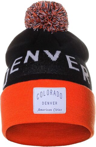 American Cities Unisex USA Fashion Arch Cities Pom Pom Knit Hat Cap Beanie in Saudi Arabia