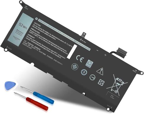 DXGH8 7.6V 52Wh بطارية لديل XPS 13 9370 9380 2019 انسبايرون 13 7390 7391 2 في 1 5390 5391 7490 خط العرض 3301 E3301 Vostro 5390 5391 سلسلة 0H754V H754V G8VCF G8VCF6C HK6N5 P113G001 P82G P82G001 in Kuwait