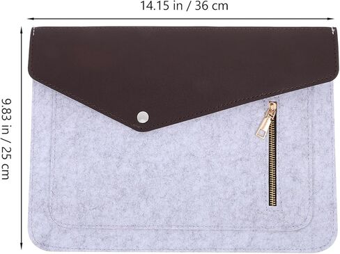 حقيبة كمبيوتر محمول مقاس 13 بوصة باللون الرمادي مع جيب بسحاب، وحامل كمبيوتر محمول واقٍ مقاوم للصدمات للسفر والاستخدام المكتبي in Kuwait