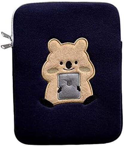 Tooe Women's Kawaii Fairycore Carrying Laptop Bag Cute Bear Laptop Sleeve Preppy Laptop Cover Aesthetic Pad Laptop Bag (13inch,Blue) in Kuwait