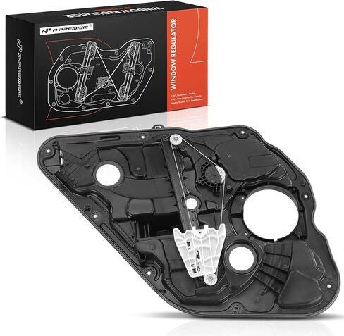 A-Premium Rear Passenger Side Electric Power Window Regulator with Motor Compatible with Hyundai Sonata 2011 2012 2013 2014, with Panel in Saudi Arabia