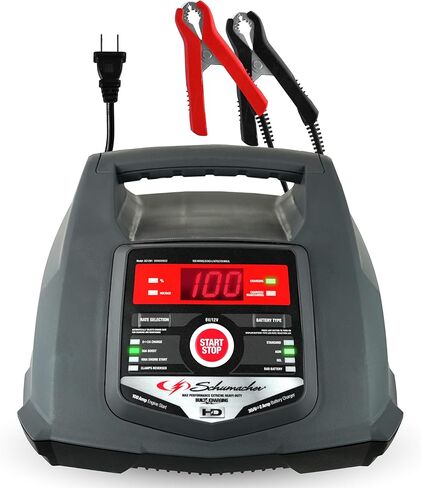 Schumacher SC1281 Battery Charger, Engine Starter, Boost Maintainer and Auto Desulfator with Advanced Diagnostic Testing- 100 Amp/30 Amp, 6V/12V in Kuwait