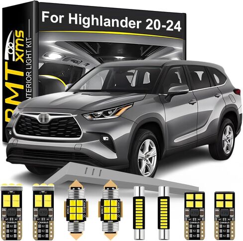 LED مجموعة الإضاءة الداخلية لاستبدال تويوتا هايلاندر 2020 2021 2022 2023 2024 in Saudi Arabia