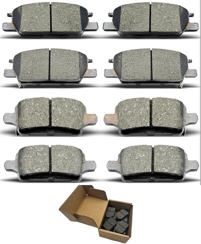 Brake Pads Kits Fit For Buick For LaCrosse/For Regal Sportback/For Regal TourX,For Chevy For Equinox/For Malibu,For GMC For Terrain D1913 D1915 8Pcs Front Rear Ceramic Disc Brake Pads CCTECHMASS in Kuwait
