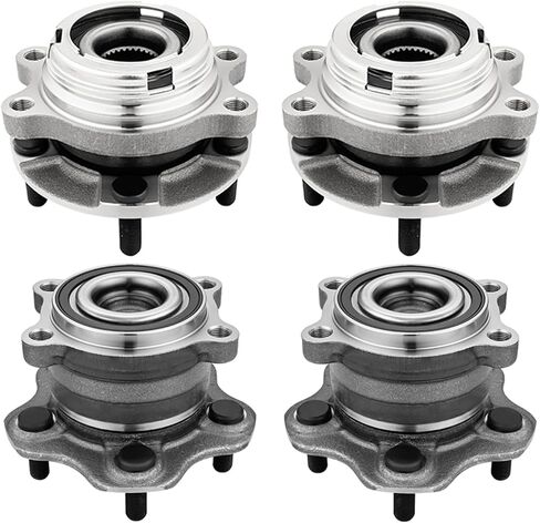 PM Auto Set of 4 Front-Rear Wheel Bearing-Hub Assembly Compatible with 2007-2018 Nissan Altima in Saudi Arabia