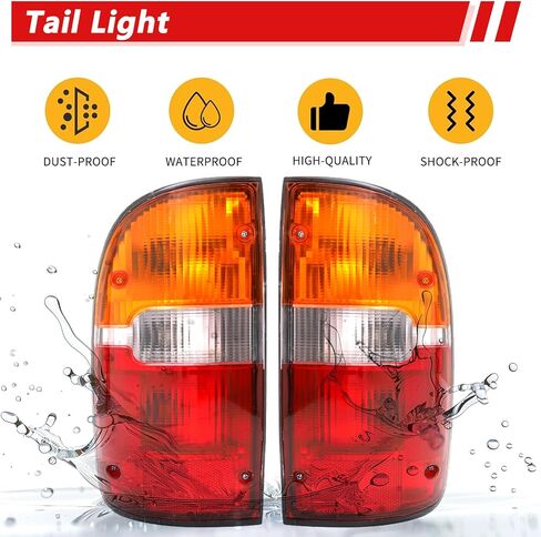 Tail Lights Assembly Compatible With 1995-2000 Toyota Tacoma Driver and Passenge Side Rear Brake Light Replace TO2800116 TO2801116 8156004030 8155004030 in Kuwait