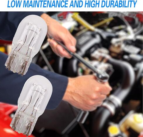 10 قطع سيارة T20 1891/7443 لمبة فرامل مزدوجة السلك، 12 فولت 21/5 وات، ضوء إشارة الانعطاف فائق السطوع، أجزاء لمبة صغيرة لمؤشر DRL، ملحق إضاءة عالمي للسيارات، للسيارات (أبيض) in Kuwait