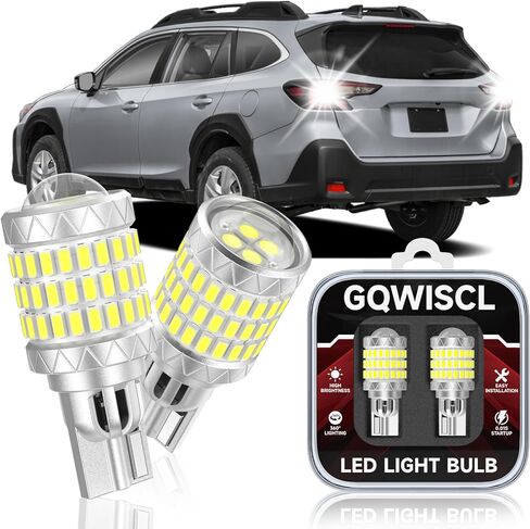 مصابيح إضاءة عكسية 921 912 LED تناسب شيفروليه 2014-2025 سيلفرادو 1500 2500 3500 HD، 6000K أبيض بارد، سطوع 600% مع لمبة إضاءة احتياطية لجهاز العرض HD، التوصيل والتشغيل، حزمة من 2 in Kuwait