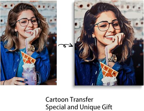 Texas Art Custom Canvas Prints with Your Photos Personalized Photo to Canvas Wall Art Customized Canvas Picture, Customized Gift for Mom/Dad/Men/Women, Gift Ideal For Home Decor Keepsakes, 8x8in in Kuwait