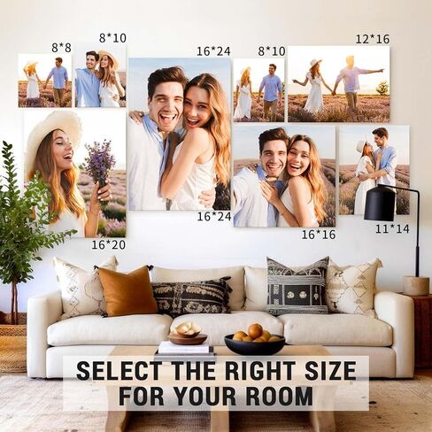 Texas Art Custom Canvas Prints with Your Photos Personalized Photo to Canvas Wall Art Customized Canvas Picture, Customized Gift for Mom/Dad/Men/Women, Gift Ideal For Home Decor Keepsakes, 8x8in in Kuwait