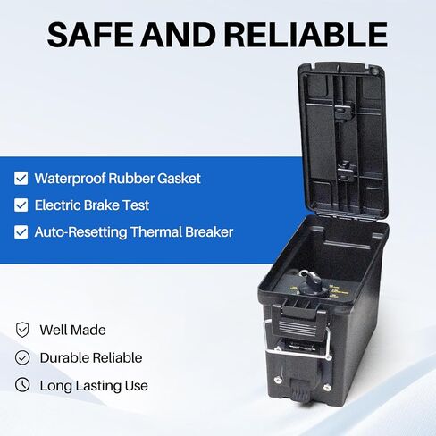 Trailer Light 7-Way Plug Tester with 7, 6, 4/5 Pin Adapter, Water-Resistant Portable Electric Brake Tester for RV/Boat/Utility Trailer with Short Circuit Protection(Battery NOT Included) in Kuwait