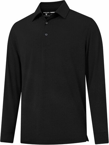 M MAELREG Golf Shirts for Men Dry Fit Performance Lightweight Heather Contrast Collar Mens Polo Shirts Short and Long Sleeve in Saudi Arabia